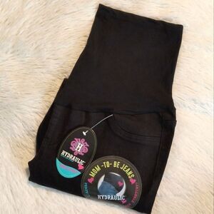 Hydraulic Black Maternity Ankle Skinny Jeans